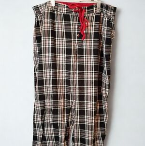 Lane Bryant Cacique Plus Size 18/20 Black Flannel Pajama Pants